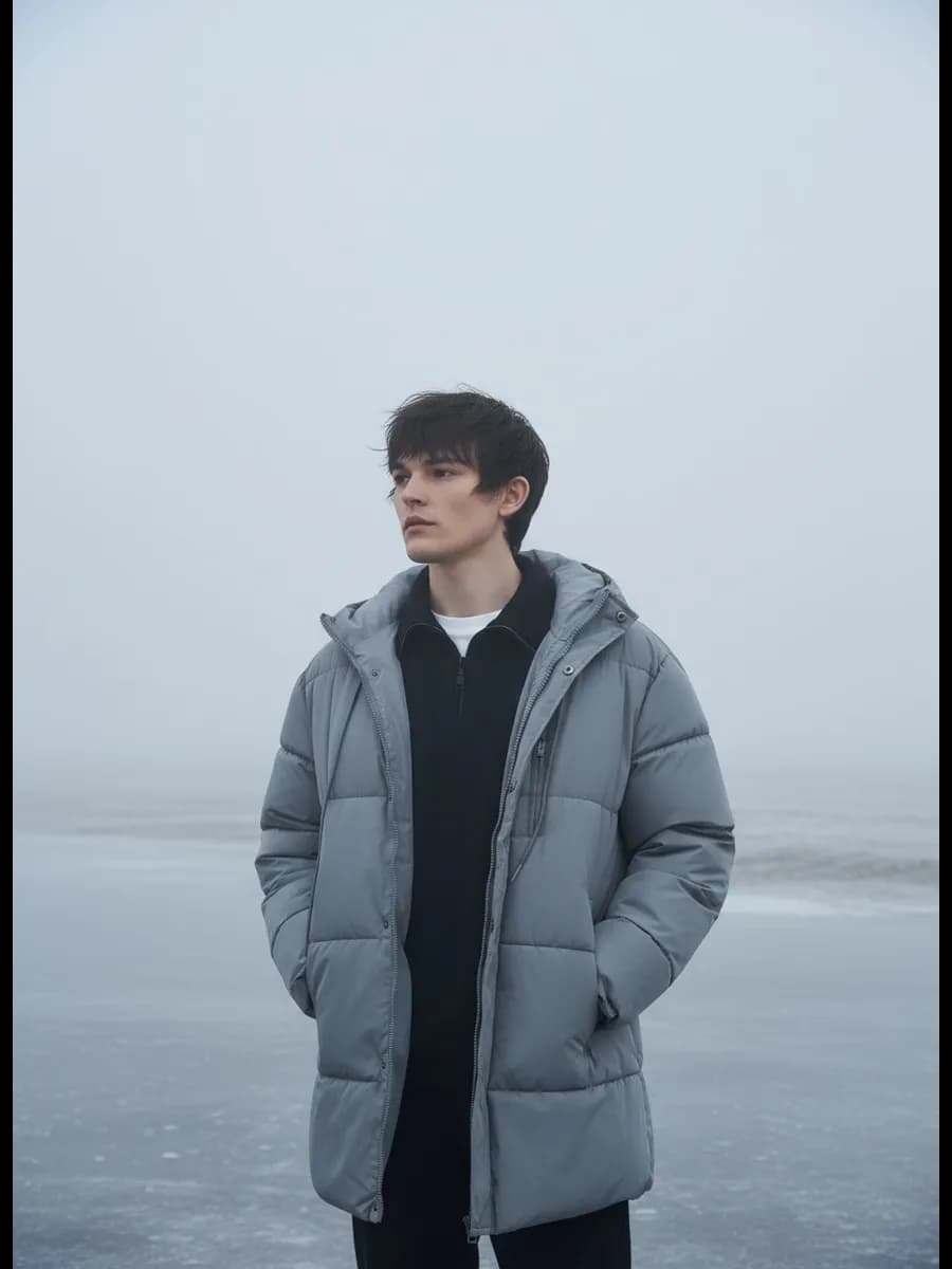 Куртка на синтепоне с капюшоном