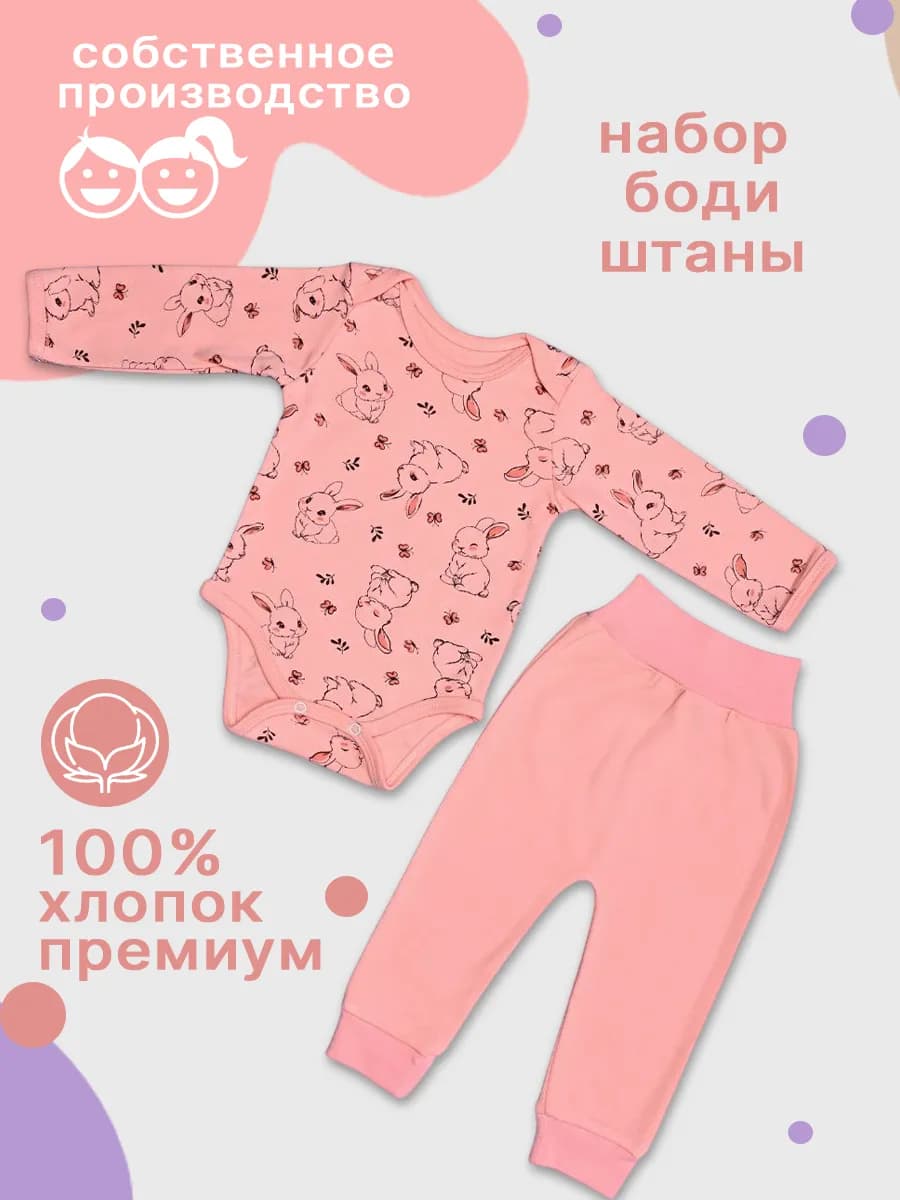 Боди для новорожденных со штанишками