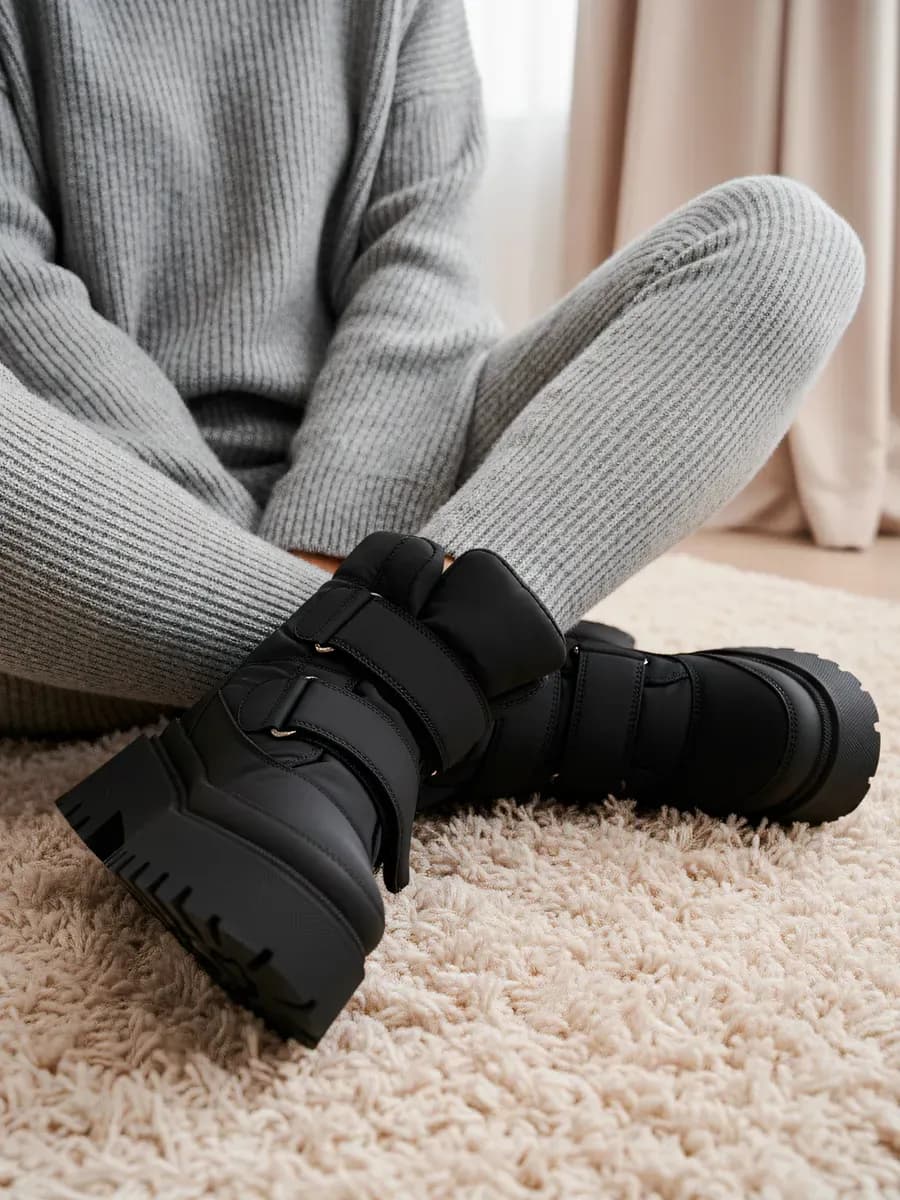 Дутики черные