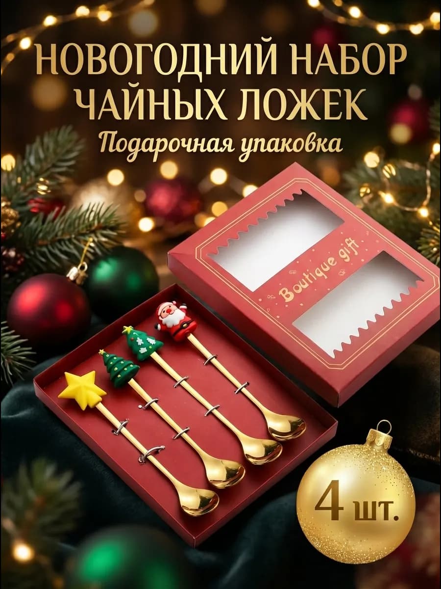 Набор чайных ложек подарочный