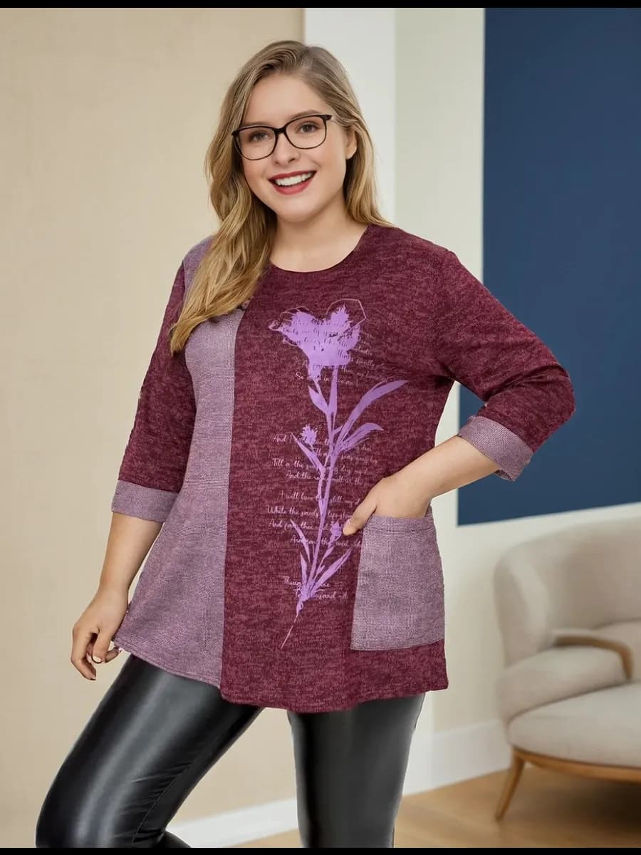 Кофта джемпер больших размеров