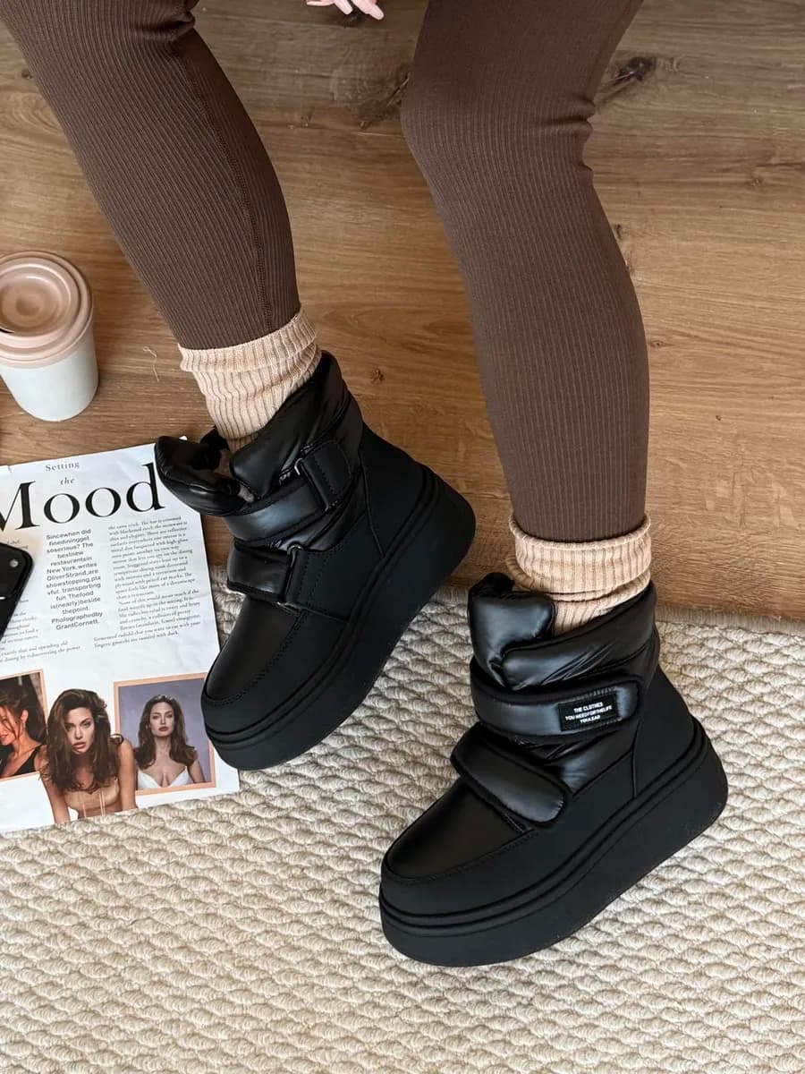 Дутики зимние непромокаемые на платформе