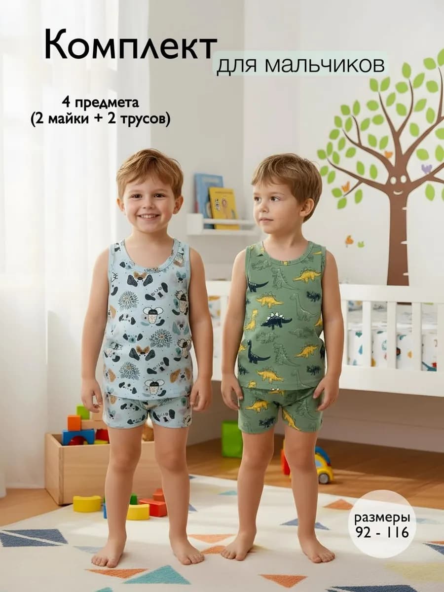 Комплект трусы и майка для мальчика
