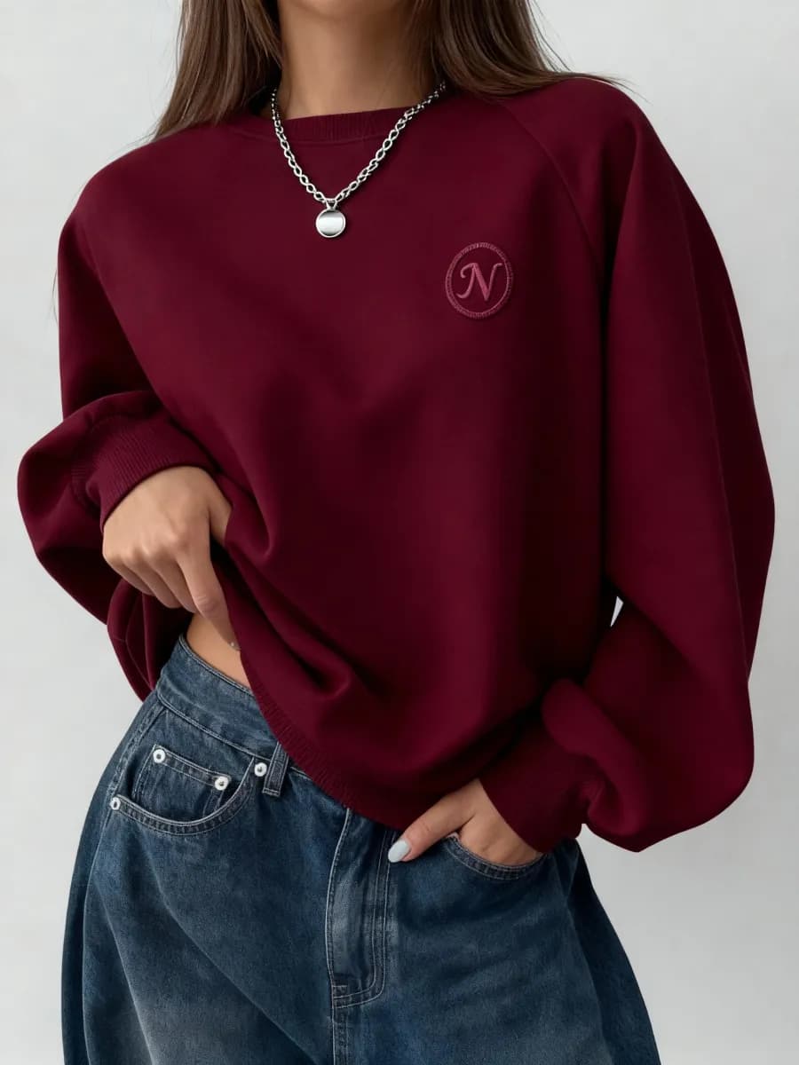 Свитшот женский оверсайз - фото 1