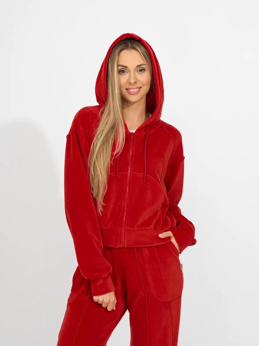 Костюм с укороченным худи - фото 1