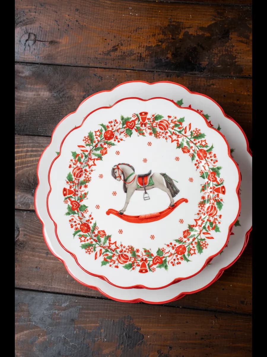 Набор тарелок десертных новогодних "Christmas Traditions"2шт