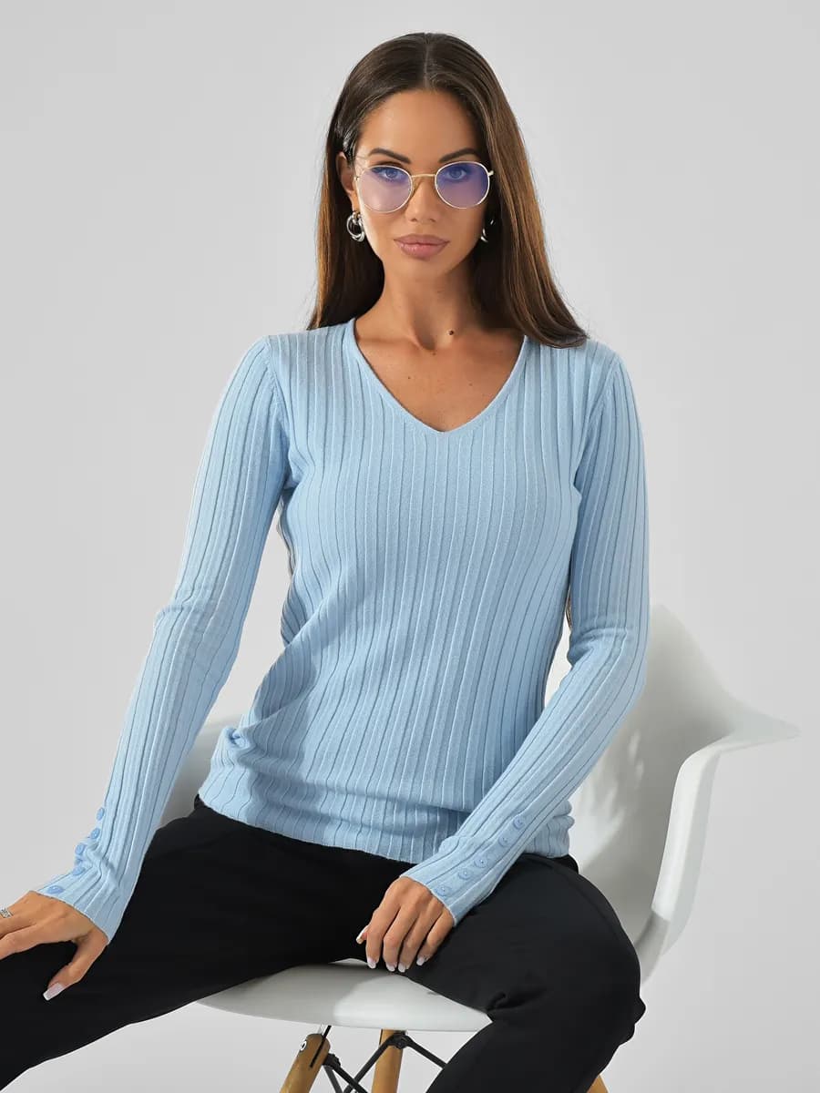 Вязаная теплая кофта из трикотажа лапша