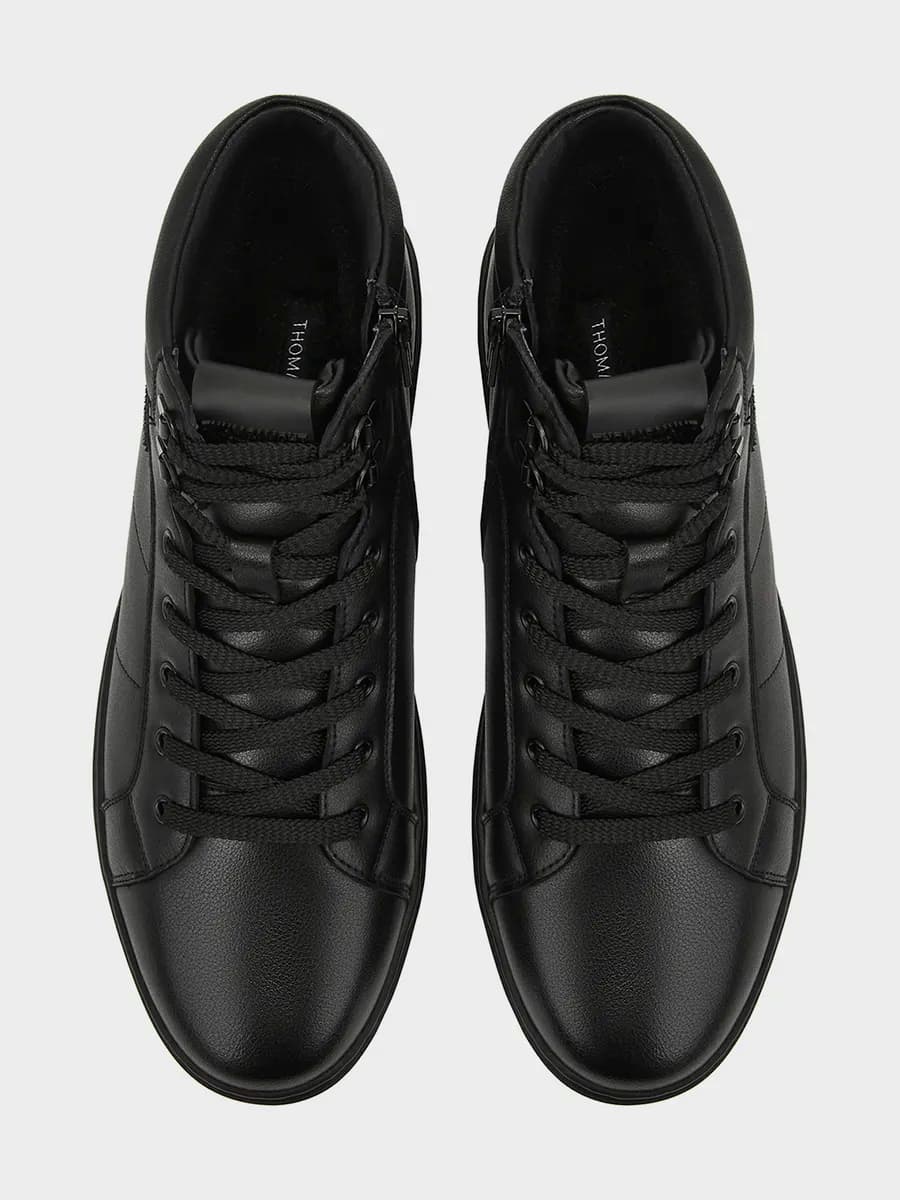 Кеды зимние натуральная кожа и мех