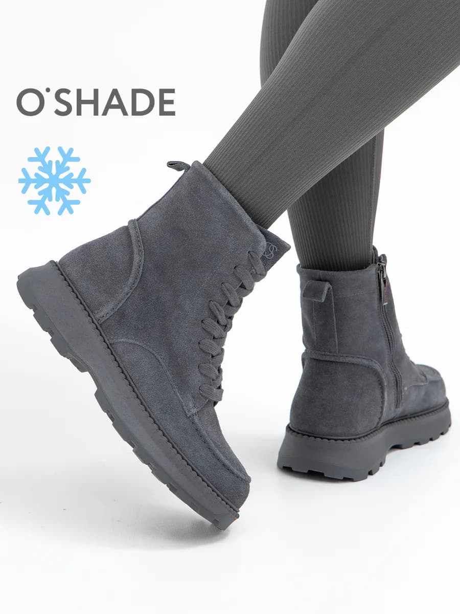 O'SHADE Меховые ботинки женские зимние