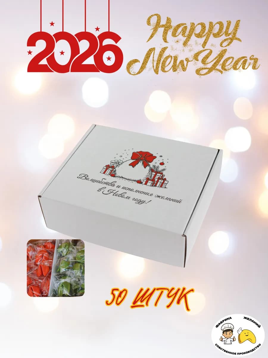 Печенье с предсказаниями на новый год 2026