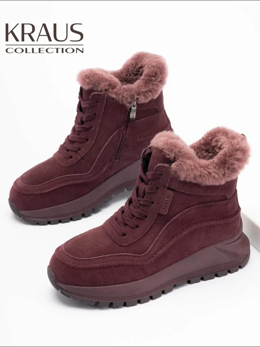 Ботинки женские зимние с мехом - фото 1