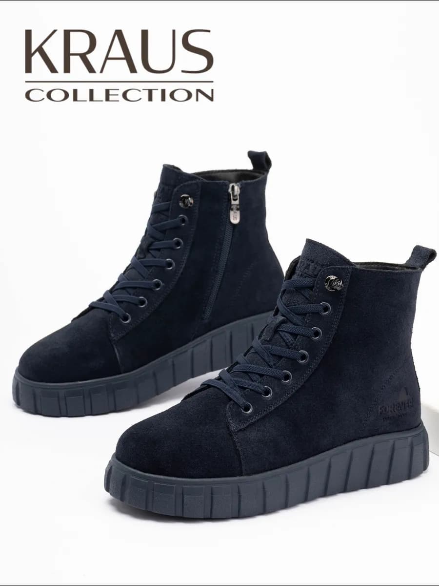 Ботинки женские зимние на платформе