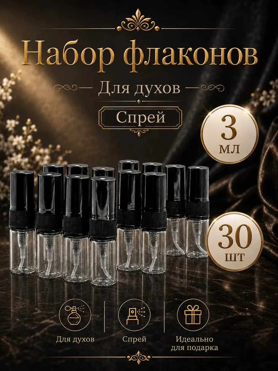 Флаконы для духов, Атомайзер набор 30 шт