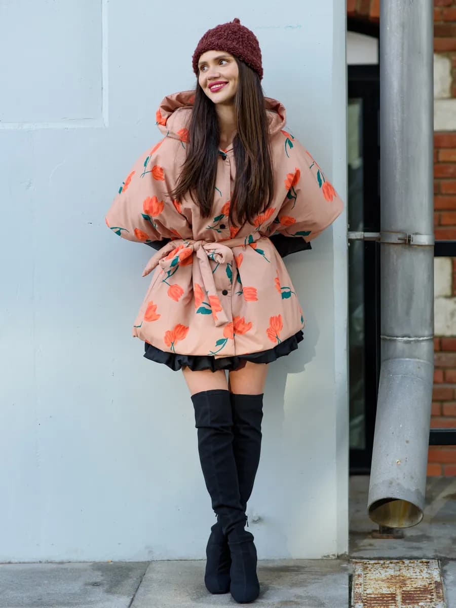 Жилет с принтом демисезон