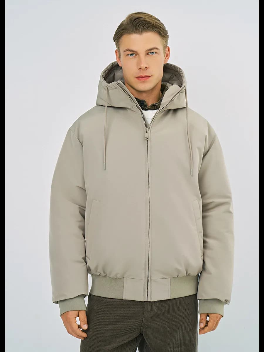 Куртка демисезонная утепленная с капюшоном