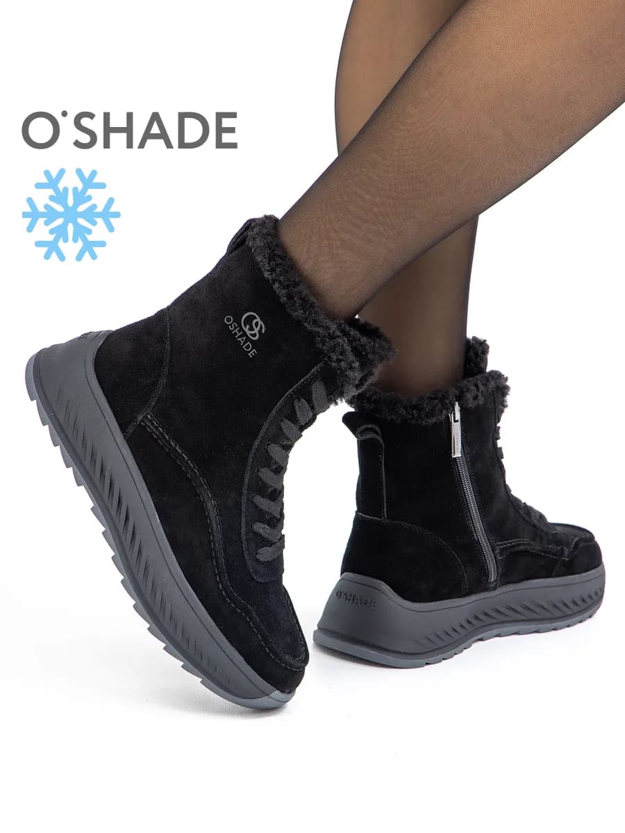 O'SHADE Ботинки женские зимние черные