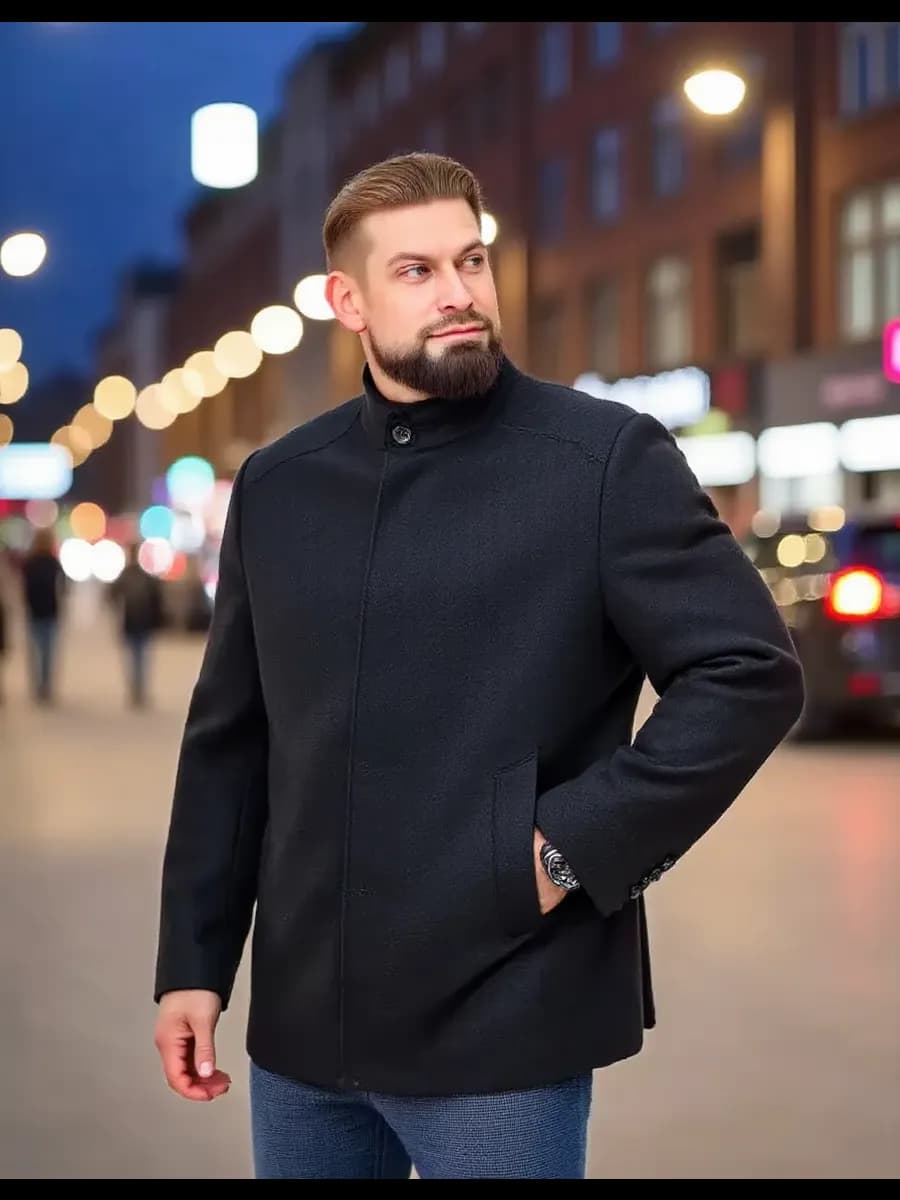 Пальто мужское демисезонное - фото 1