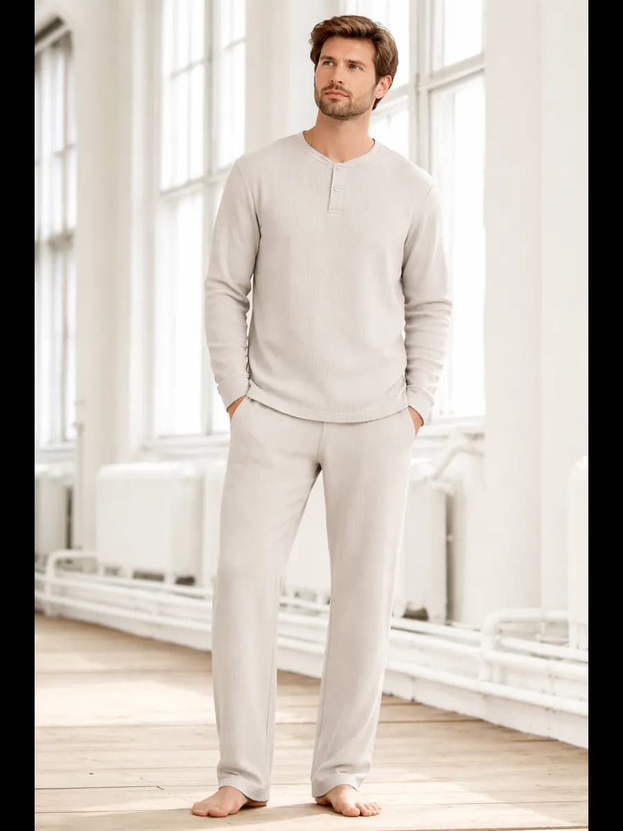 Пижама мужская с брюками больших размеров
