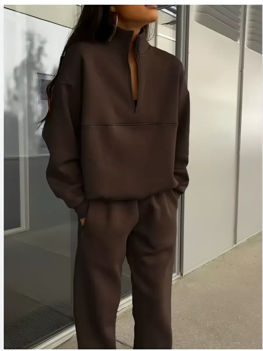 Спортивный костюм зимний с начесом теплый - фото 1