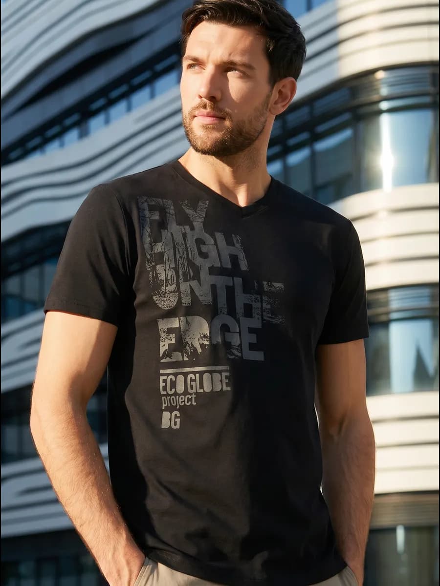 Футболка мужская с надписью