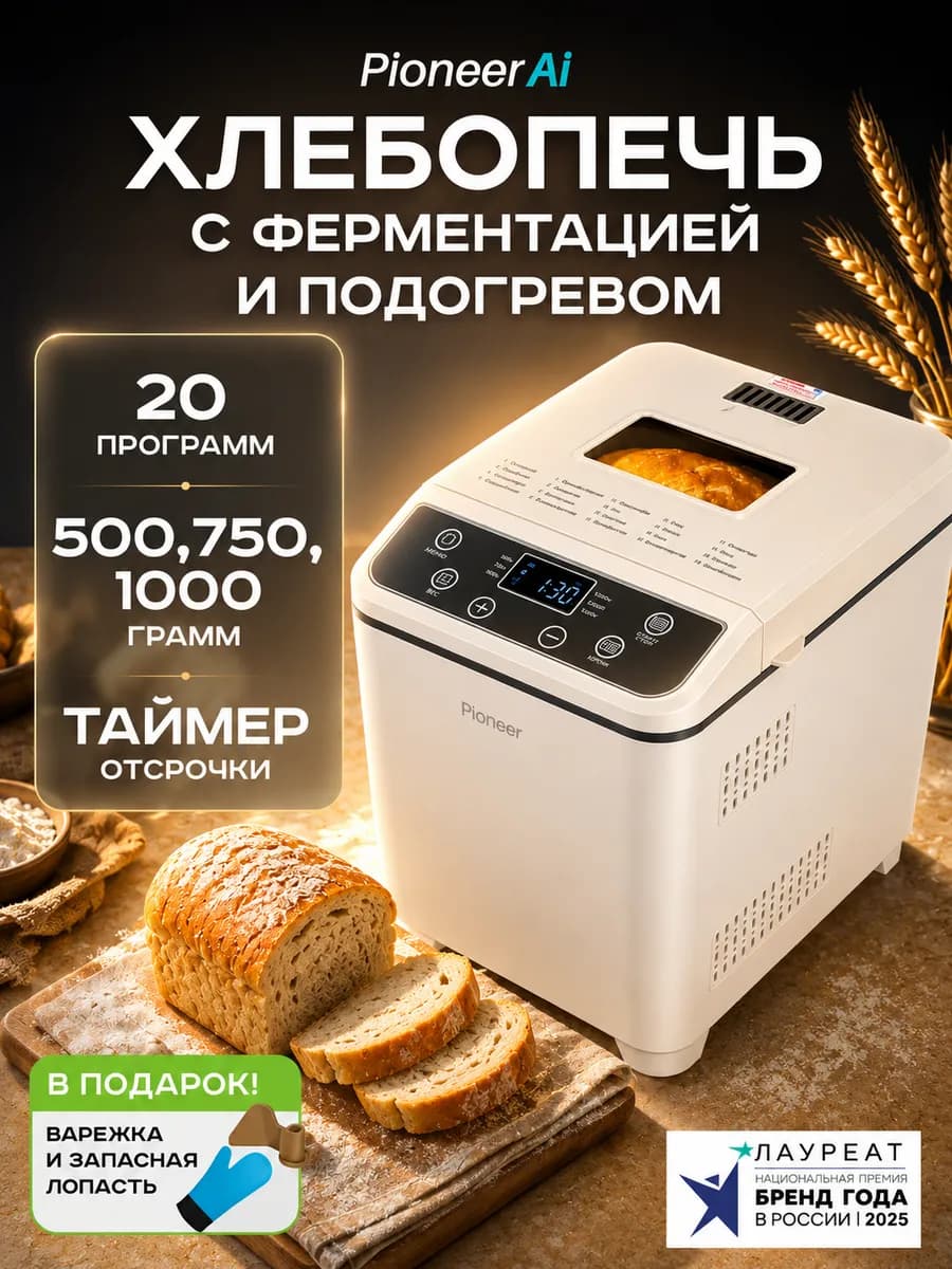 Хлебопечка, 20 программ, 700 Вт