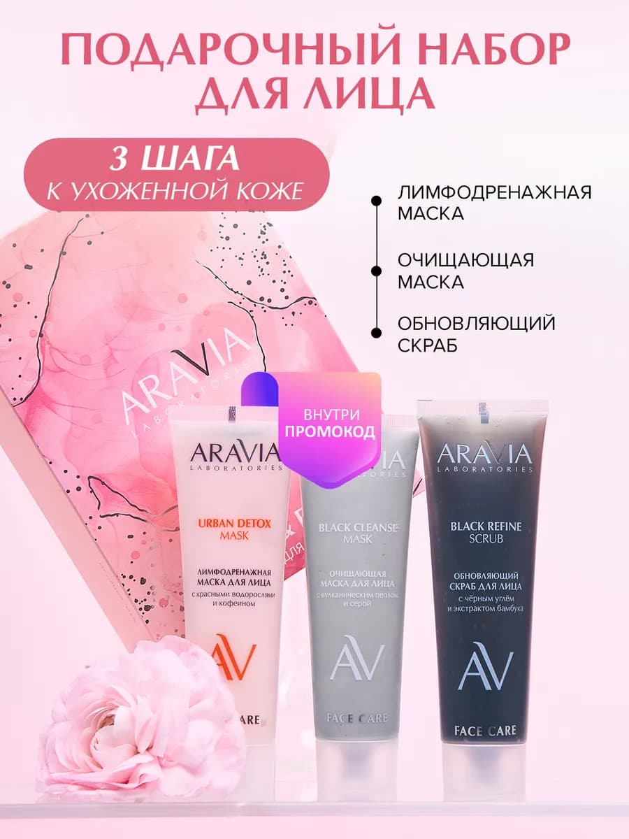 Набор масок лица для очищения и обновления кожи «SPLASH & FL…