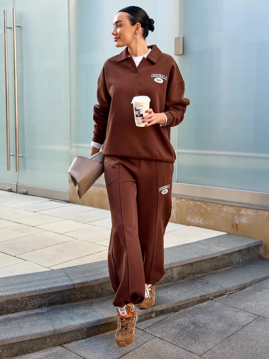 Спортивный костюм оверсайз поло