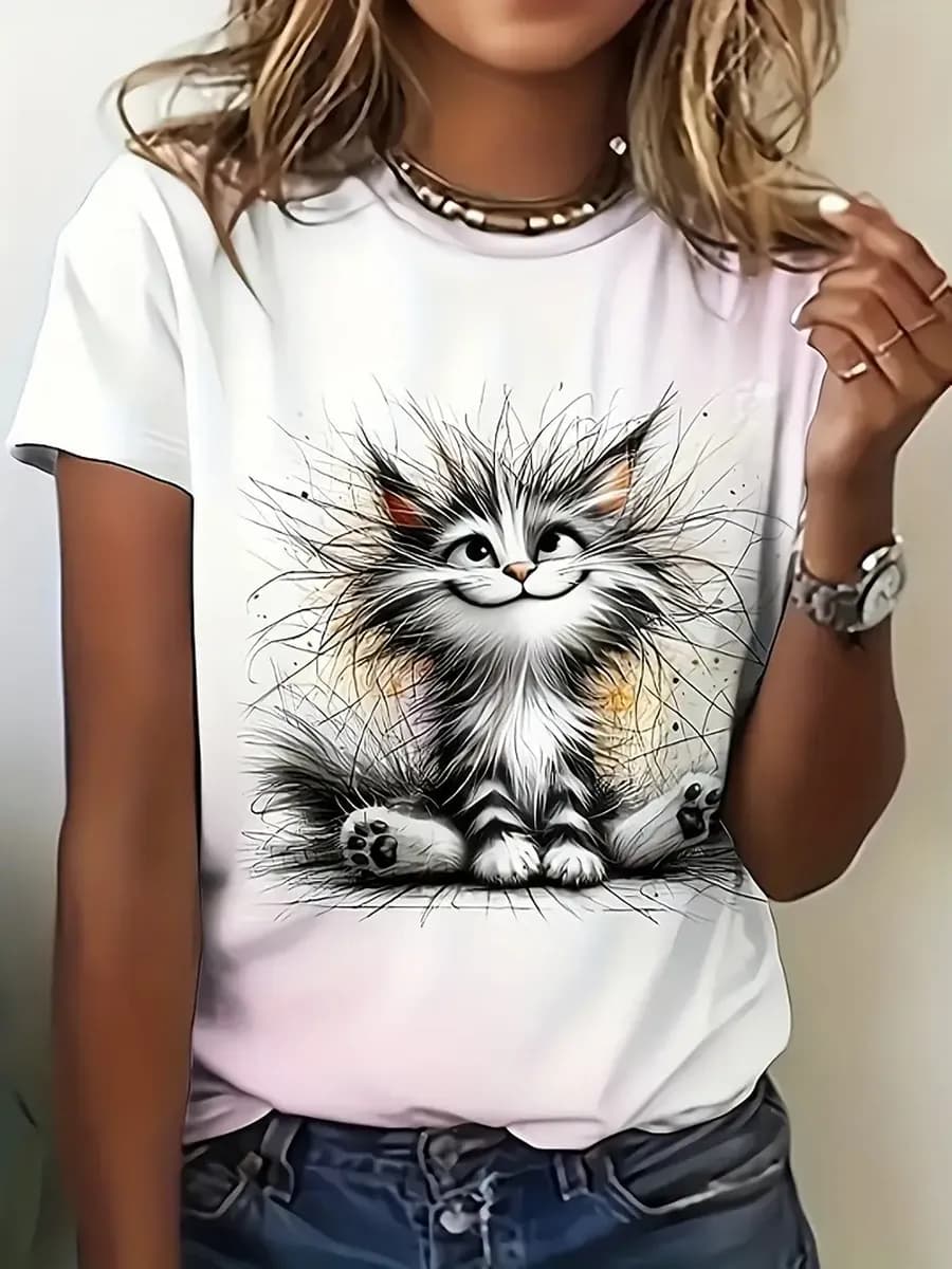 Футболка базовая с принтом