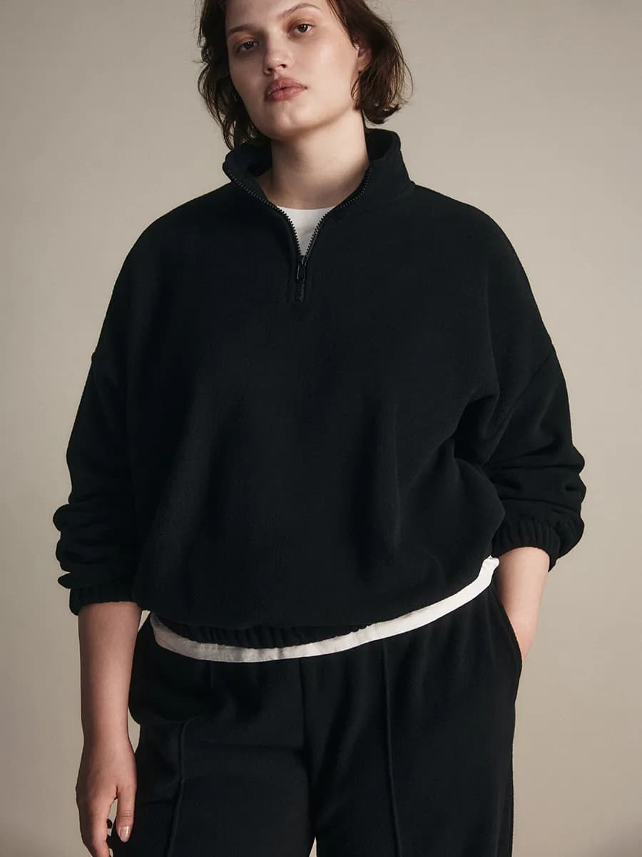 Толстовка зип флисовая больших размеров