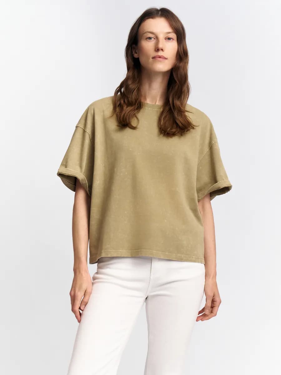 Женская оверсайз футболка из хлопка