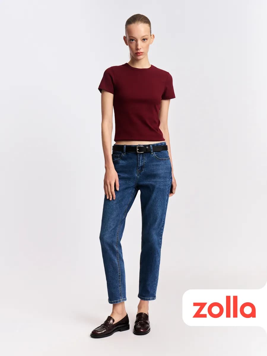 Женские джинсы Boyfriend средней посадки