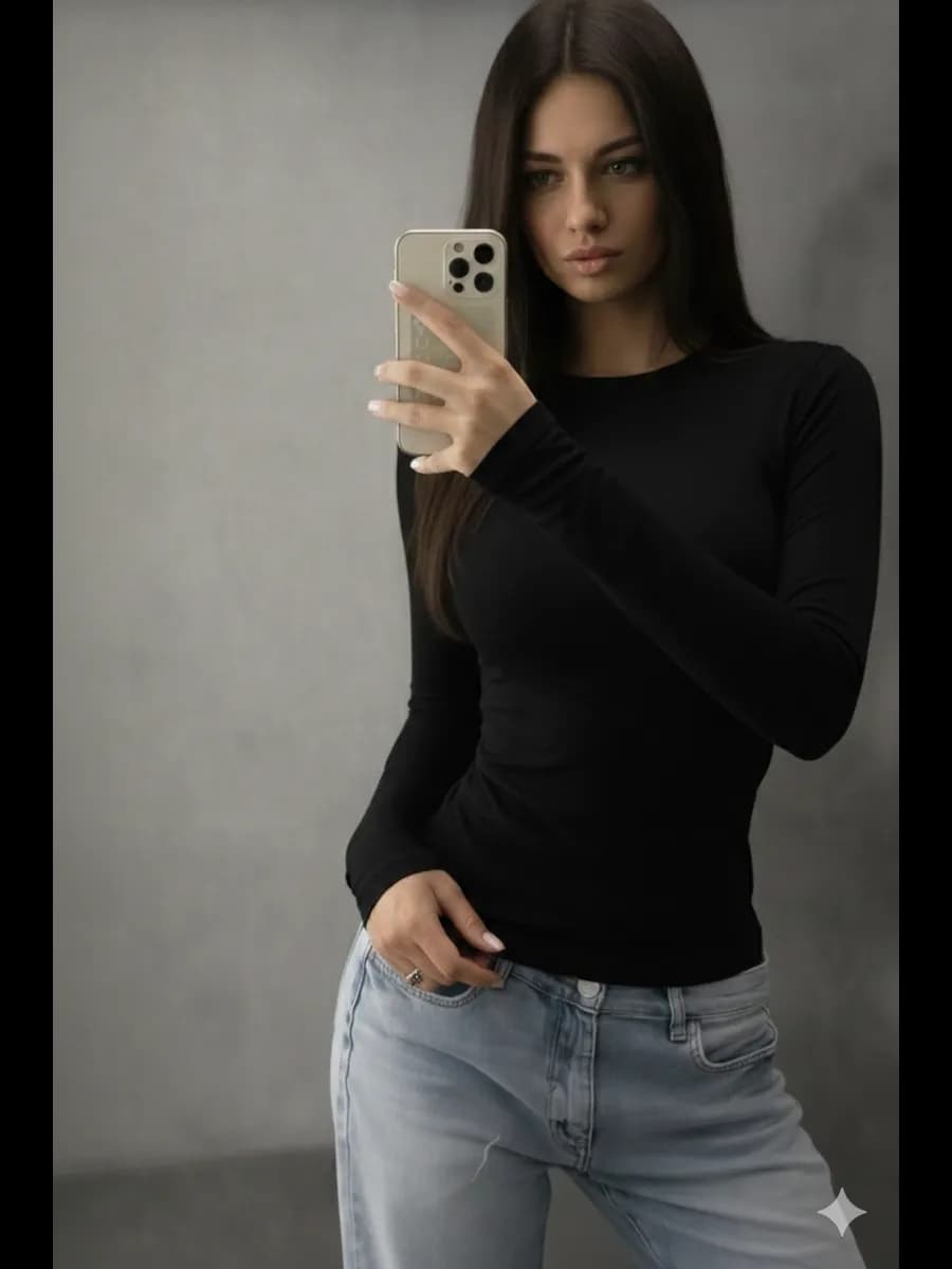 Лонгслив обтягивающий скимс