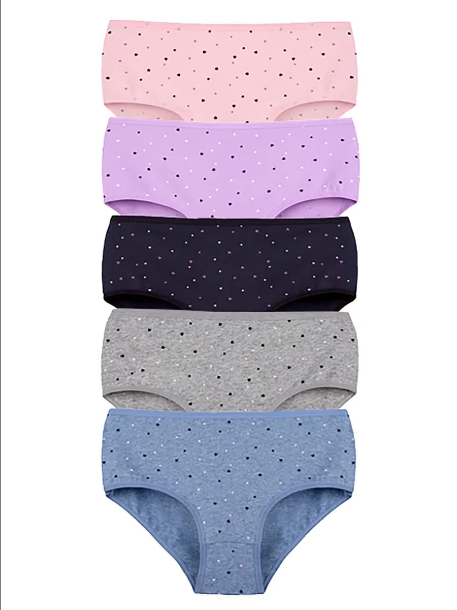 Трусы женские больших размеров набор хлопок высокая посадка
