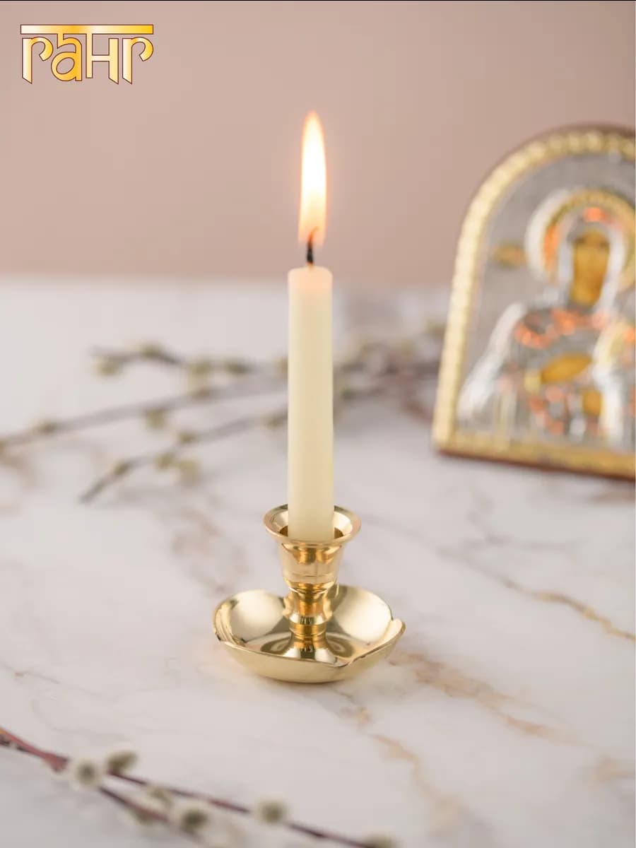 Подсвечник пасхальный латунь для церковной свечи