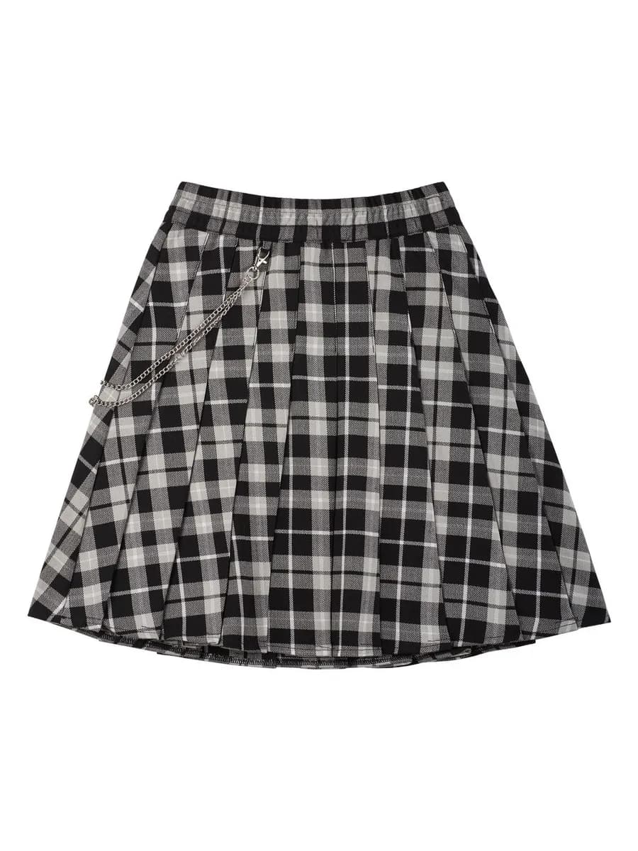 Юбка для девочки школьная в клетку