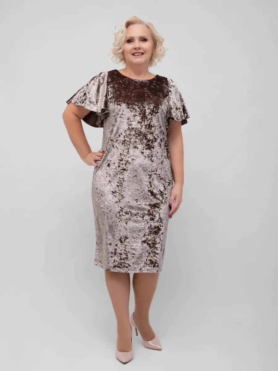 Платье нарядное бархатное праздничное вечернее