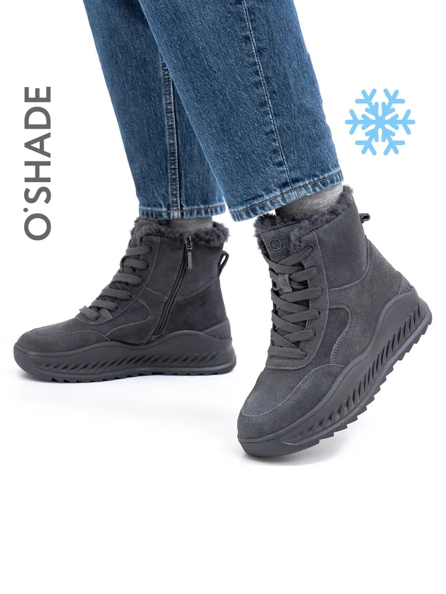 O'SHADE Ботинки зимние женские замшевые