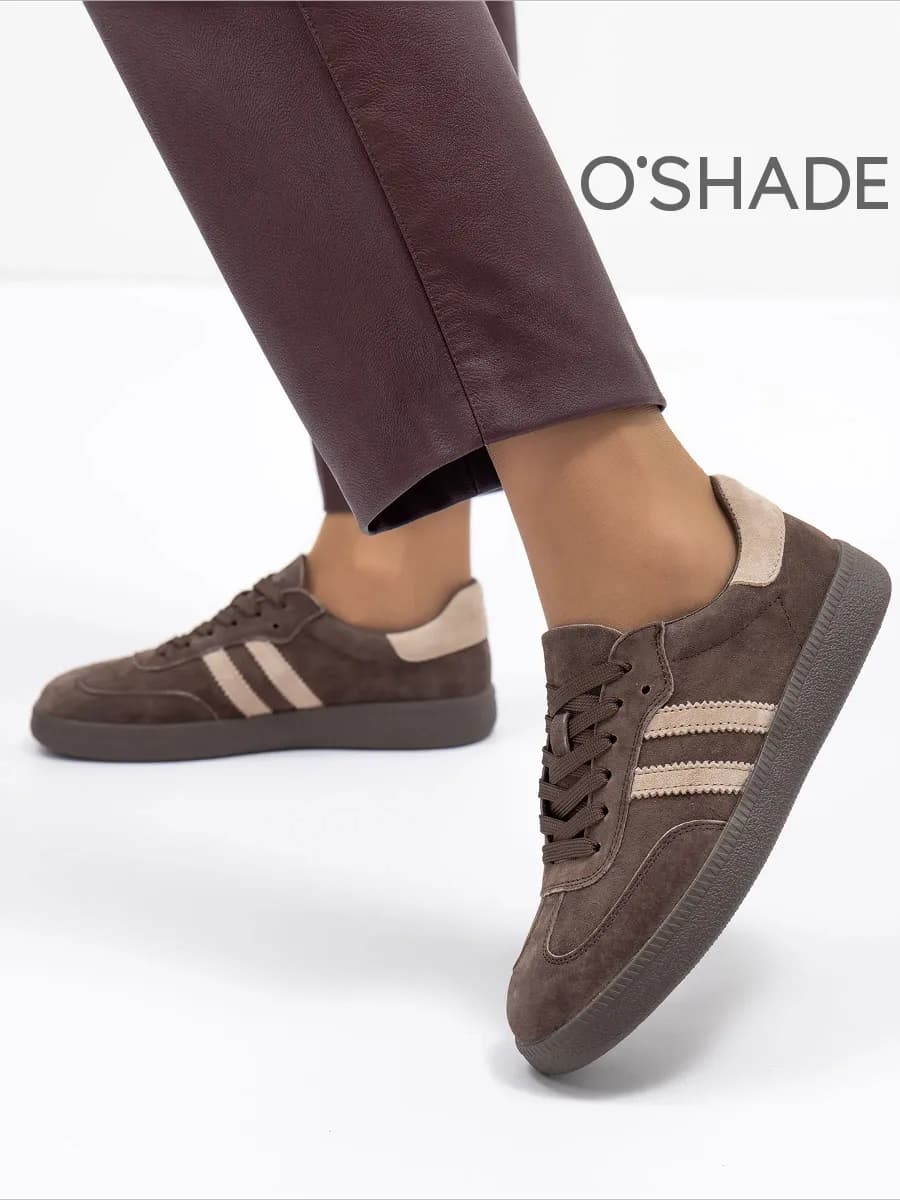 Кеды женские коричневые