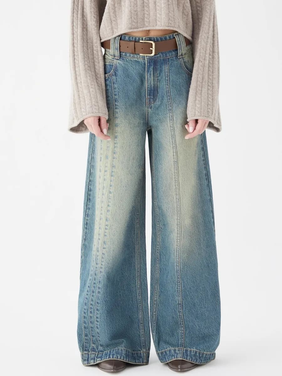 Джинсы багги BALLOON BAGGY FLARE широкие