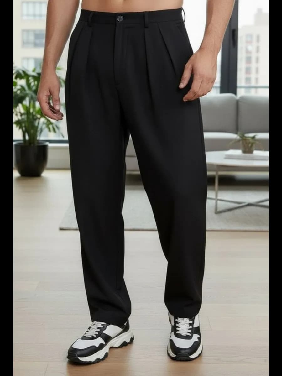 Брюки багги широкие оверсайз подростковые школьные