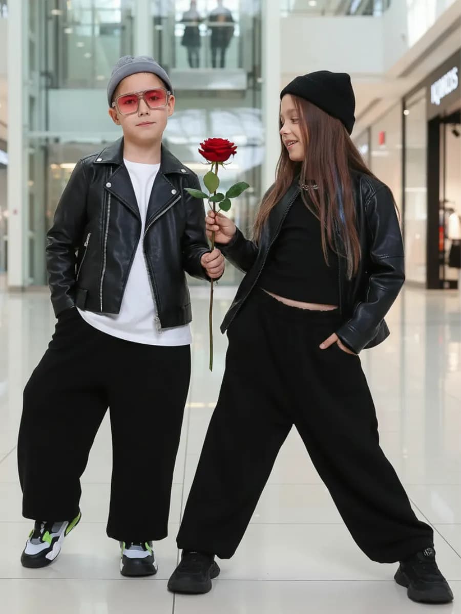 Брюки спортивные детские широкие джоггеры для подростка