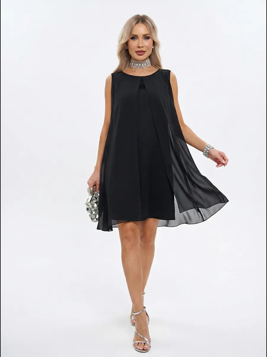 Платье вечернее короткое с сеткой