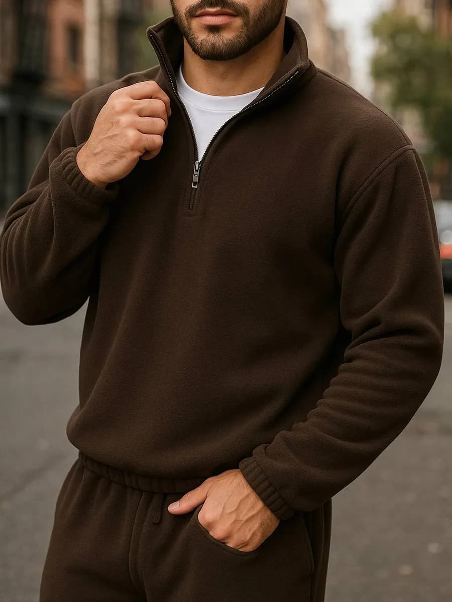 Спортивный костюм флисовый теплый на молнии