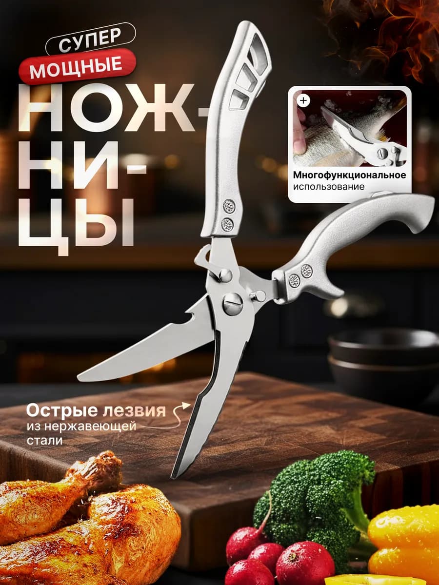 Ножницы кухонные универсальные для кухни