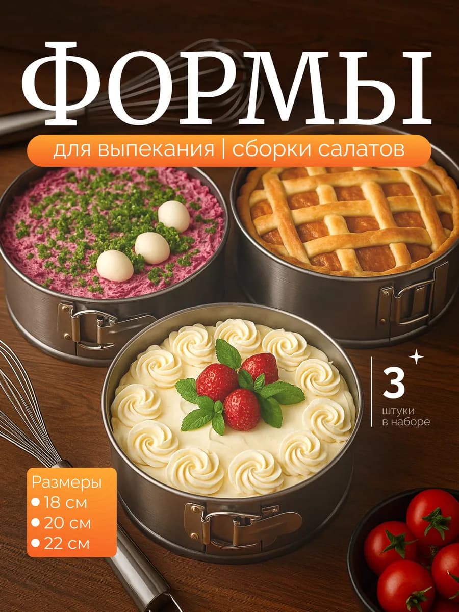 Формы для запекания 3шт