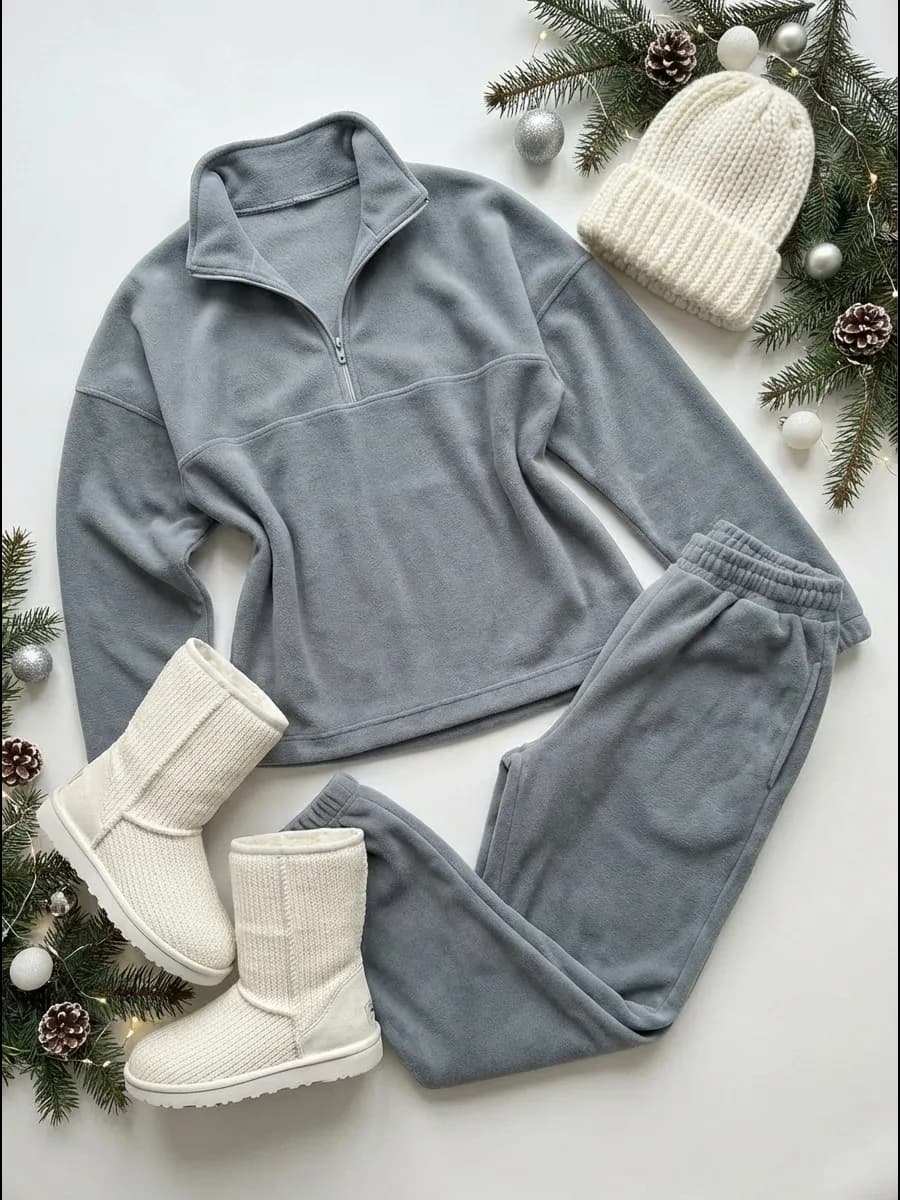 Флисовый спортивный костюм - фото 1