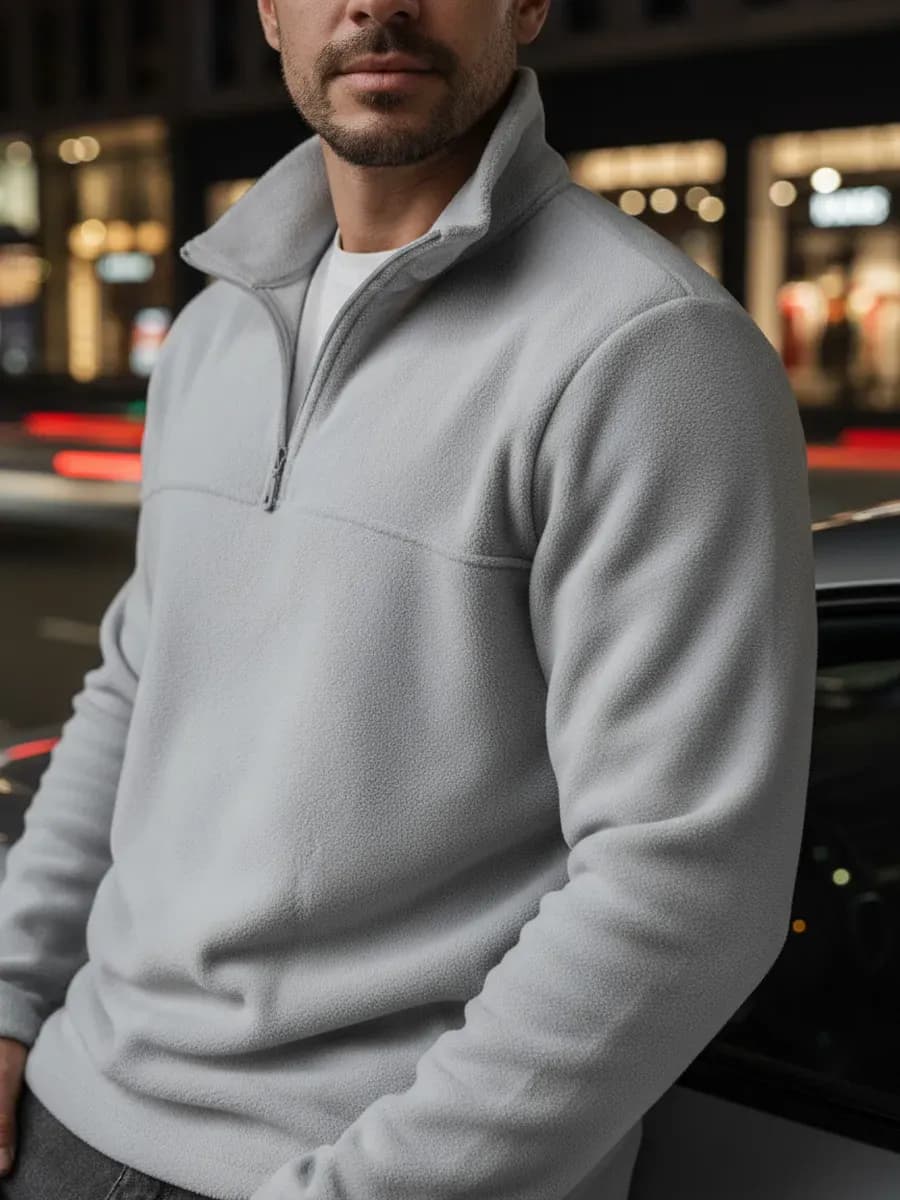 Толстовка флисовая полузамок