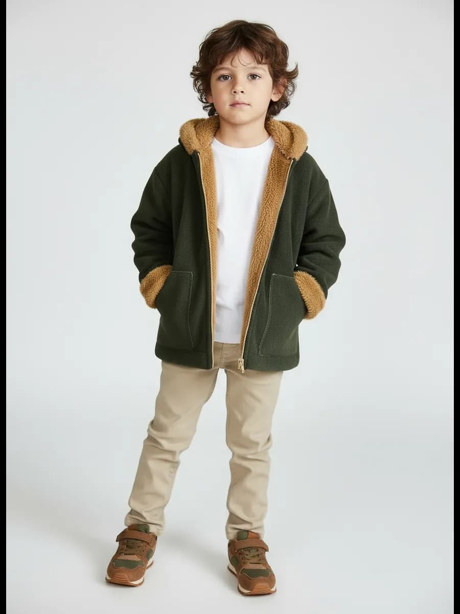 Толстовка куртка флисовая с меховым начесом