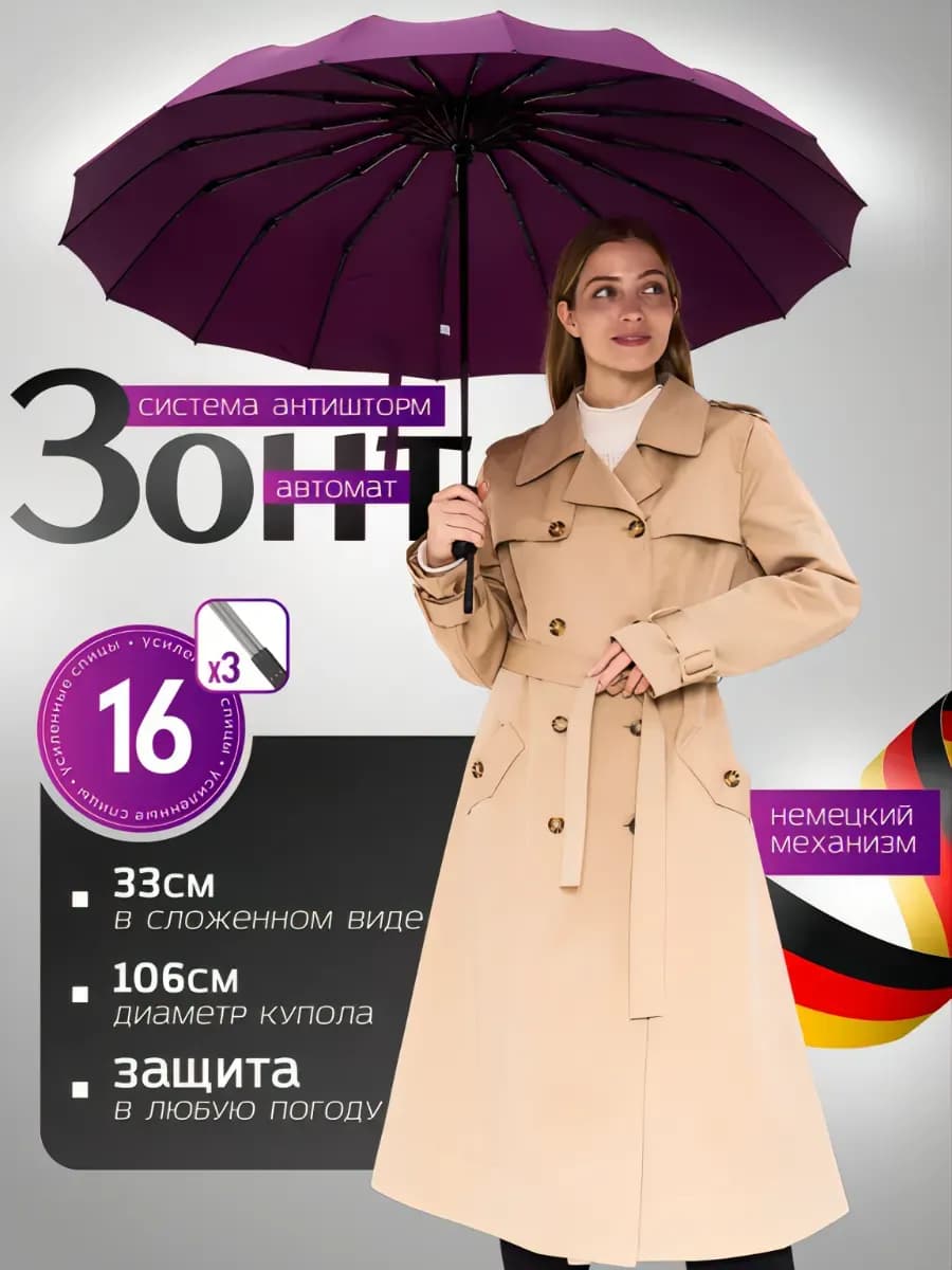 Зонт женский автомат