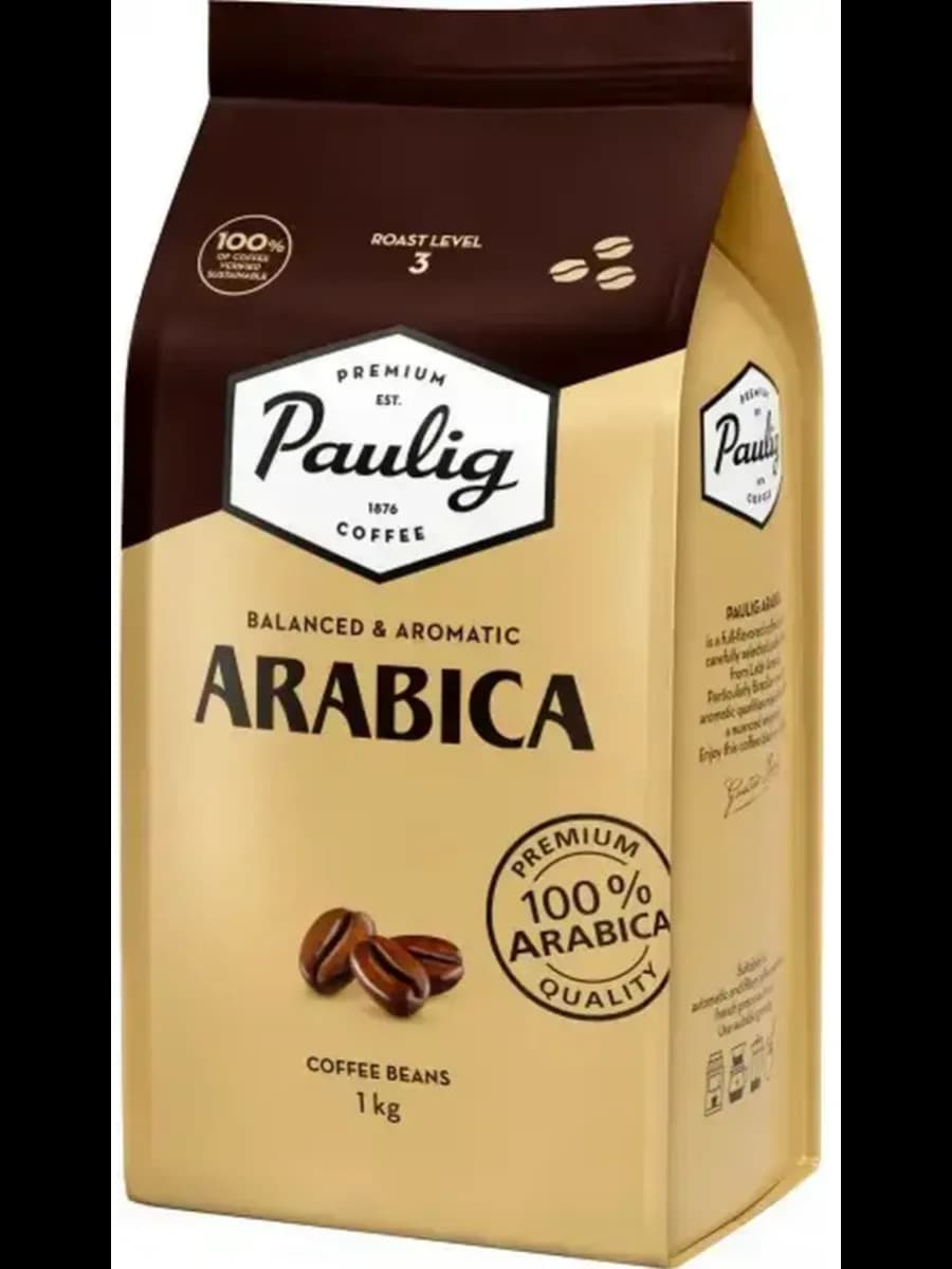 Кофе в зернах Паулиг Arabica 1кг Финляндия